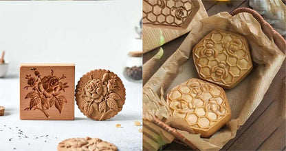 49% отстъпка ⏰【Купете 1, вземете 1 безплатно】Премиум дървена форма за бисквитки - Формички за бисквити