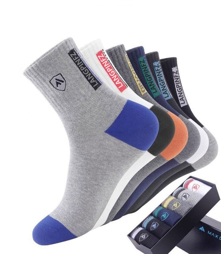 😍🧦【10 чифта】2025 г. Нови мъжки памучни чорапи с дезодорант, абсорбиращи потта