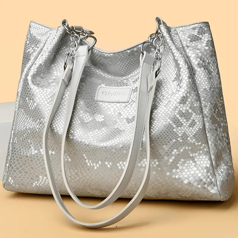 Дамска модна едноцветна ретро чанта през рамо