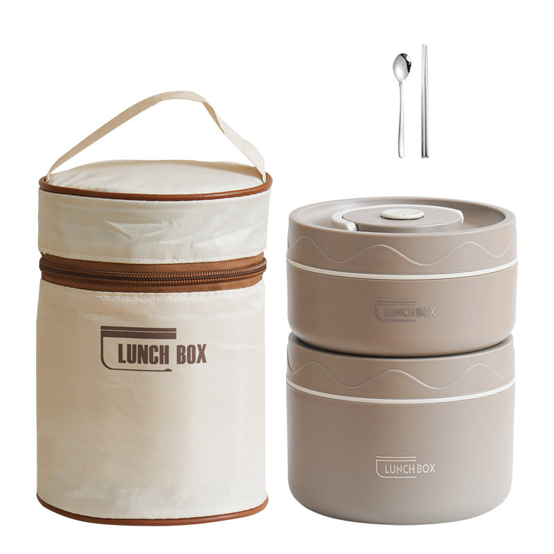 304 термос кутия за обяд от неръждаема стомана, многоетажна преносима кутия за обяд, може да се постави в микровълновата фурна