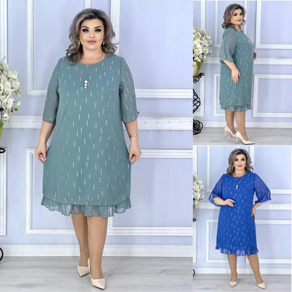 50% ОТСТЪПКА【Купете 1, вземете 1 безплатно】Нов стил 2025💖【S~5XL】Стилна и елегантна рокля