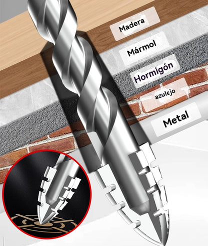 🥇【3+4+5+6+8+10+12+14+16 мм】Свредло от седмо поколение, супер твърдо, от волфрамова стомана, с назъбен ръб