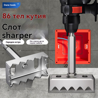 86 мм инструмент за рязане на разпределителни кутии Разпределителна кутия за стена/скрита кутия/кутия за основа Слот резец