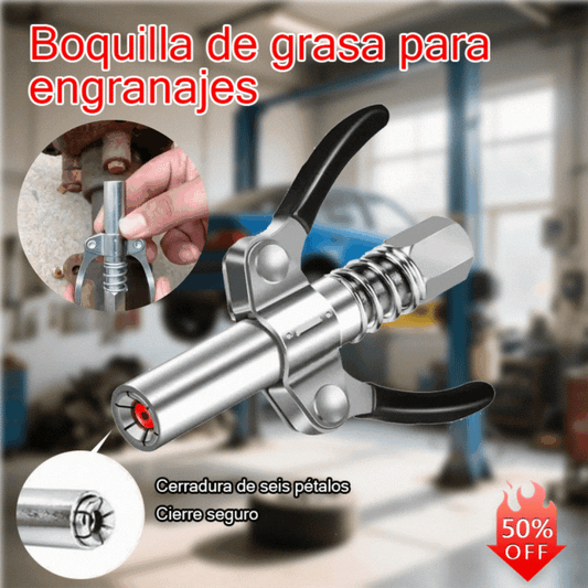 (Двойна гресьорка + 30 см маркуч) Клещи за заключване с двойна дръжка Клещи за заключване Пистолет за грес за високо налягане