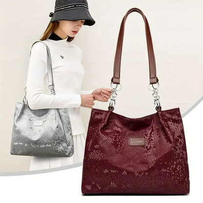 Дамска модна едноцветна ретро чанта през рамо