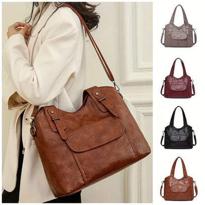 📢👜Нова дамска винтидж чанта през рамо от естествена кожа